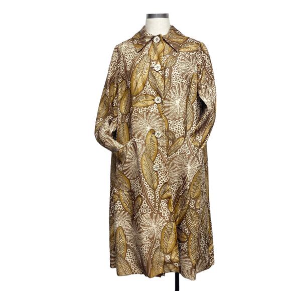 Vintage Ruth McCulloch Womens Size 14 Brown Printed 4 Piece Skirt Set - Picture 2 of 16